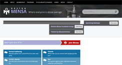 Desktop Screenshot of bostonmensa.org